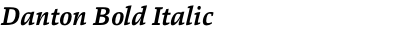 Danton Bold Italic